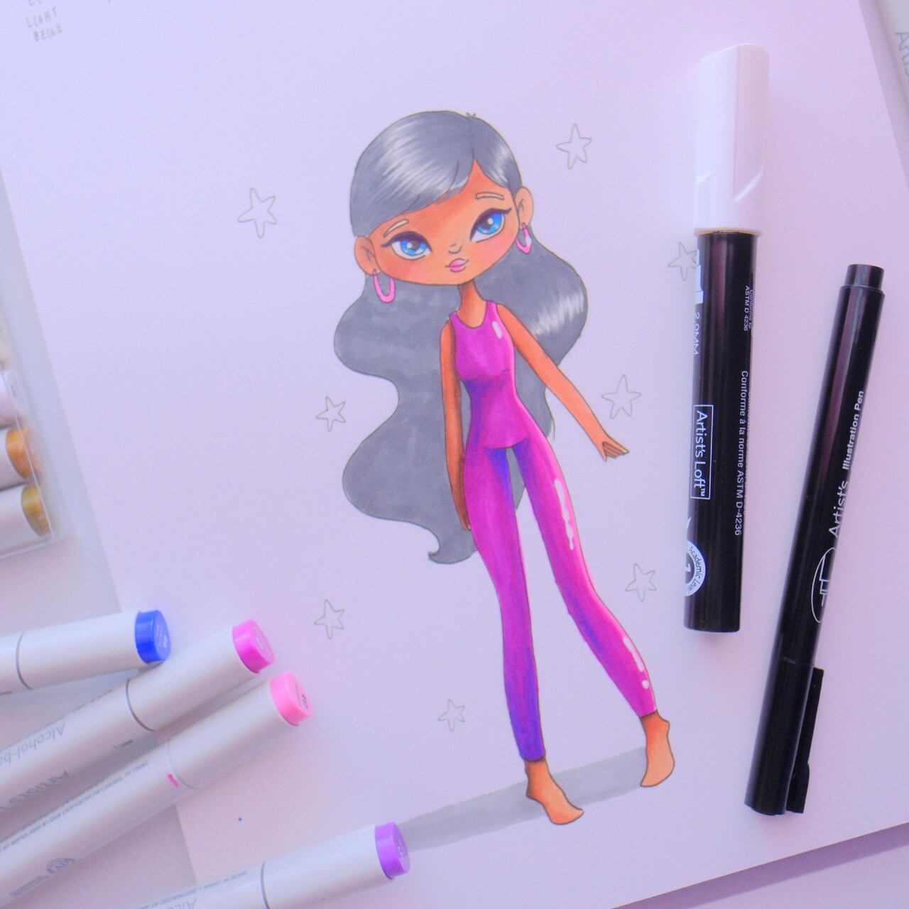 Art in August | Illustrating Figures with Marker
